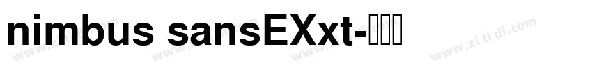 nimbus sansEXxt字体转换